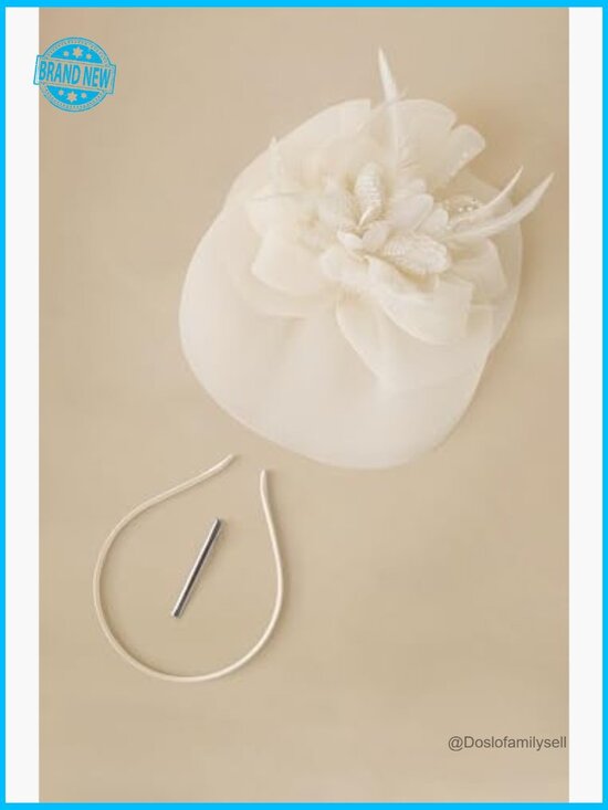 Fascinator Hat with Flowers Mesh Derby Headband for Wedding Tea Party Kentucky main image 6